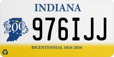 IN license plate 976IJJ