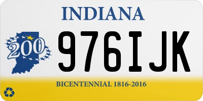 IN license plate 976IJK