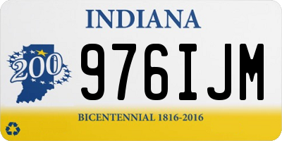 IN license plate 976IJM