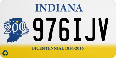 IN license plate 976IJV