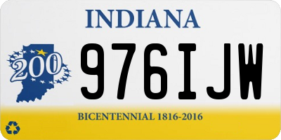 IN license plate 976IJW