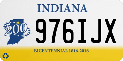 IN license plate 976IJX