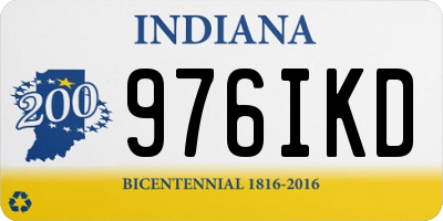 IN license plate 976IKD