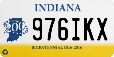 IN license plate 976IKX