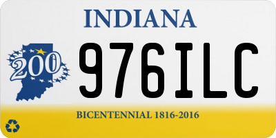 IN license plate 976ILC