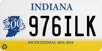 IN license plate 976ILK