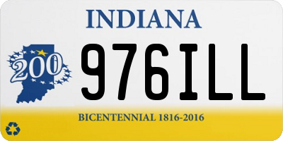 IN license plate 976ILL