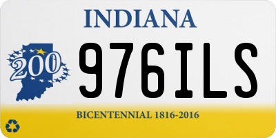 IN license plate 976ILS