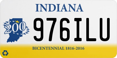 IN license plate 976ILU