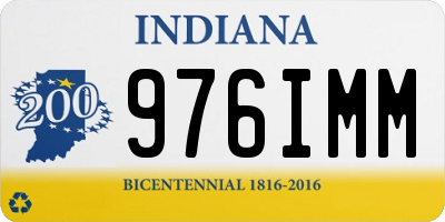 IN license plate 976IMM