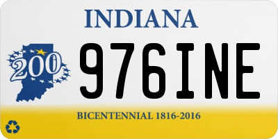 IN license plate 976INE
