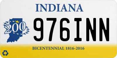 IN license plate 976INN