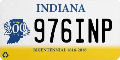 IN license plate 976INP