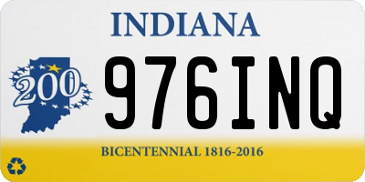 IN license plate 976INQ