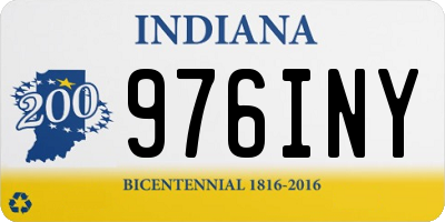 IN license plate 976INY