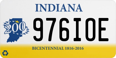 IN license plate 976IOE
