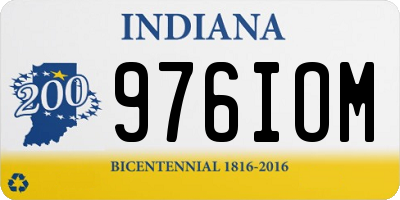 IN license plate 976IOM