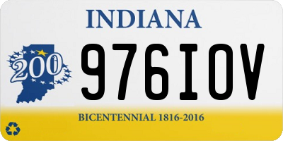 IN license plate 976IOV