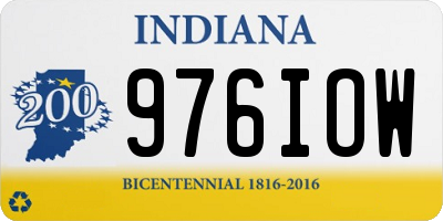 IN license plate 976IOW