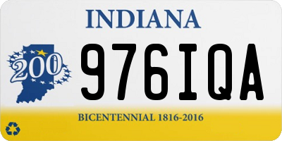 IN license plate 976IQA