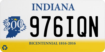 IN license plate 976IQN