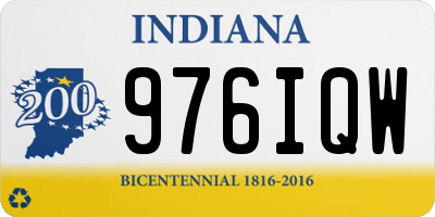 IN license plate 976IQW