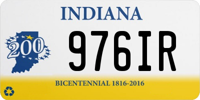 IN license plate 976IR