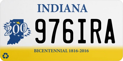 IN license plate 976IRA