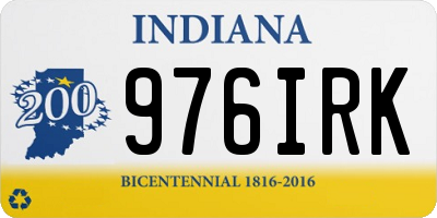 IN license plate 976IRK