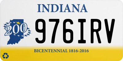 IN license plate 976IRV