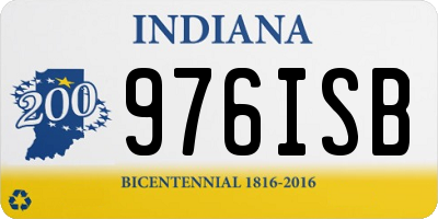 IN license plate 976ISB