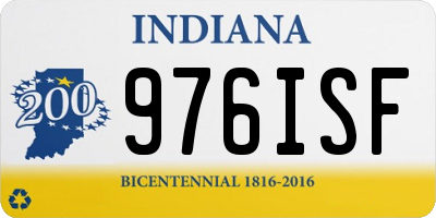 IN license plate 976ISF