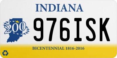 IN license plate 976ISK