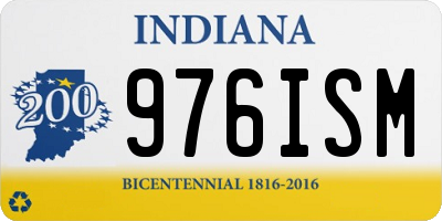IN license plate 976ISM