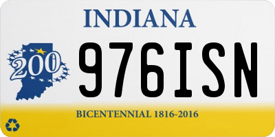 IN license plate 976ISN