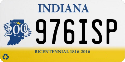 IN license plate 976ISP