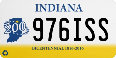 IN license plate 976ISS