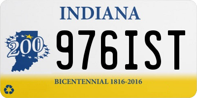 IN license plate 976IST