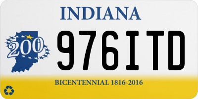 IN license plate 976ITD