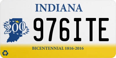 IN license plate 976ITE