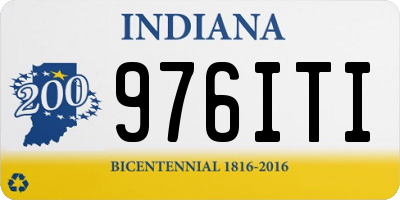 IN license plate 976ITI