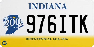 IN license plate 976ITK