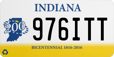 IN license plate 976ITT