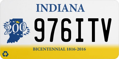 IN license plate 976ITV