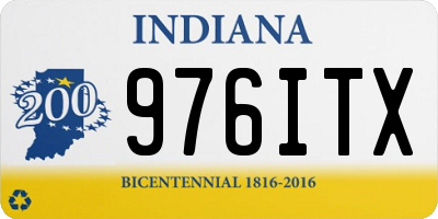 IN license plate 976ITX