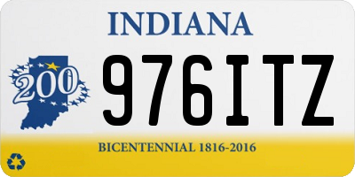 IN license plate 976ITZ