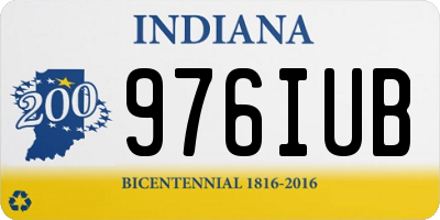 IN license plate 976IUB