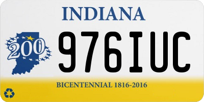 IN license plate 976IUC