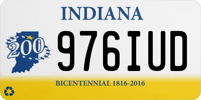 IN license plate 976IUD