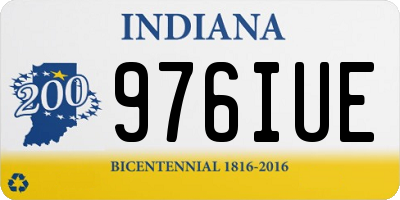 IN license plate 976IUE